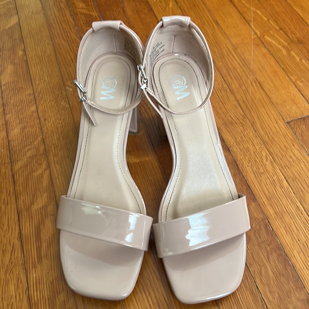 Nude Block Heel Sandals - Picture 5 of 5